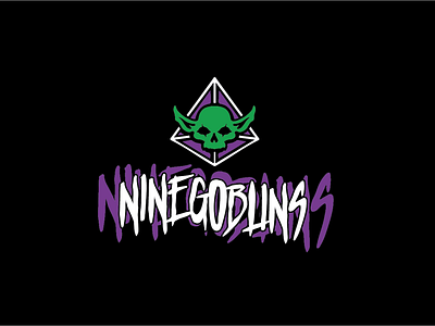 Nine Goblins ® branding design graphic design lettering logotype typography willycrea