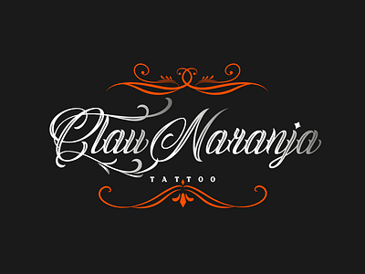 Logo Brand Clau Naranja Tattoo Maker