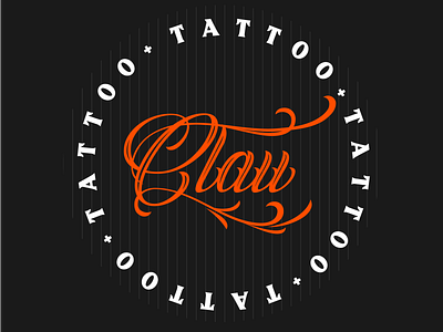 Logo Brand Clau Naranja Tattoo Maker behance branding design graphic design illustration lettering logo logotype