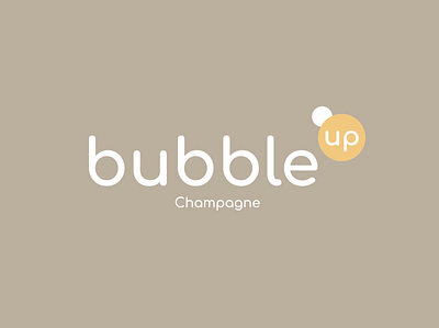 Bubble Up / Champagne branding design graphic design lettering logo logotype