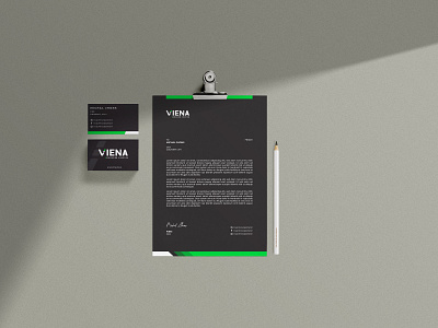 Stationary ~ Viena Brand behance branding design graphic design illustration lettering logo logotype vector