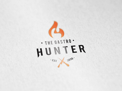 Logo The Gastro Hunter design graphic design logotype pattern rock