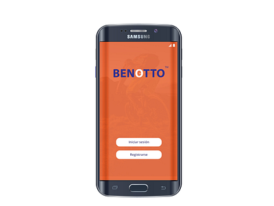 Benotto app design web logotype