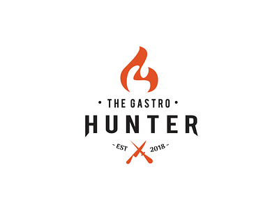 logo The Gastro Hunter. behance branding design graphic design lettering logo logotype maracaibo typography