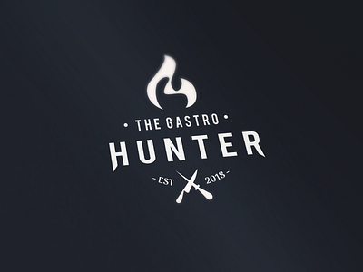 logo The Gastro Hunter. behance branding design graphic design lettering logo logotype maracaibo typography