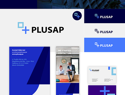 Branding Plusap agency behance branding branding agency branding and identity branding design graphic design logo peru pru