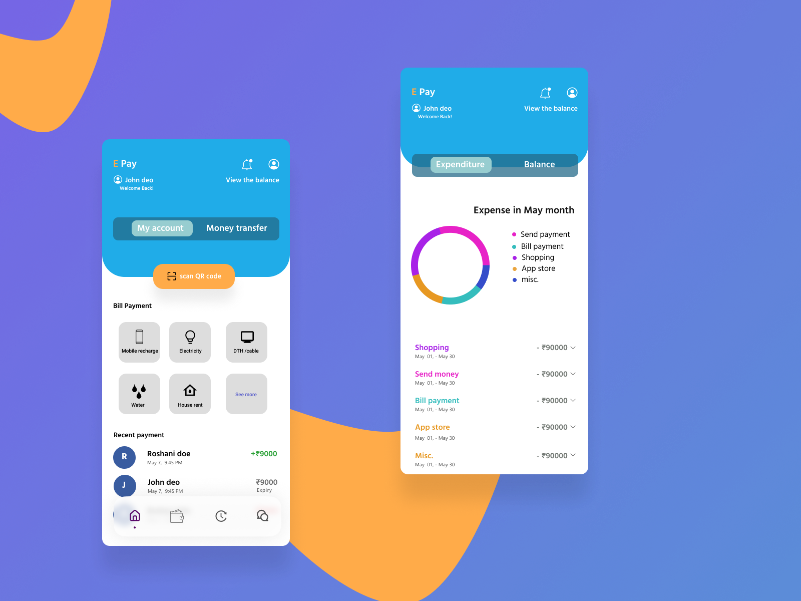 finance-e-pay-app-by-nitesh-jha-on-dribbble