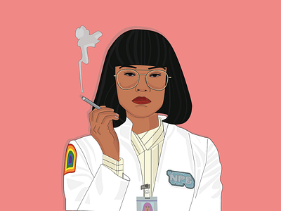 Dr. Azumi Fujita - Maniac illustration illustration art illustrations movie movies netflix tv shows