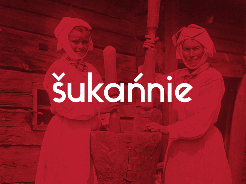 Šukańnie branding authentic belarus branding costume historical history logo national village