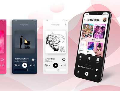 Music Player App UI app design design mobile mobile app music music app music player ui ui design ux ux ui ux design visual design