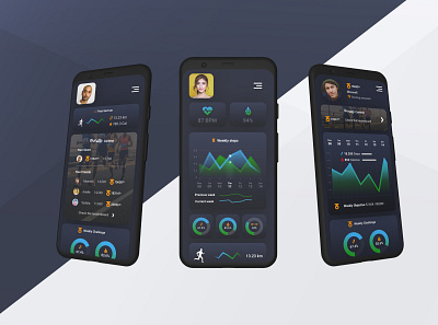 Running/Workout Tracker Mobile App UI mobile mobile app running running app ui ui design ux ux design workout workout tracker