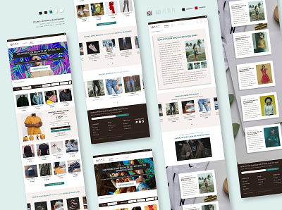 Clothing Shop Website UI Design clothing design desktop ui ui design ux ux design web ui webdesign website website concept website design website ui ux