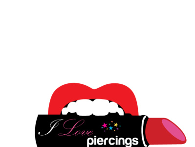 i LOVE PIERCINGS animation art branding design flat graphic design illustration illustrator logo vector web