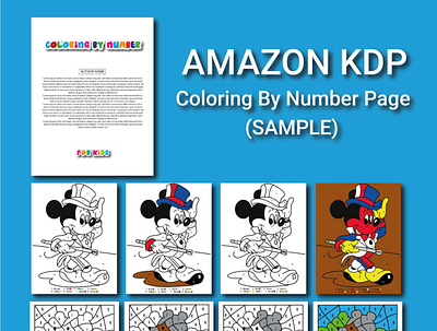 Coloring by number page bookcover bookdesign books branding design ebook graphic design illustration illustrator logo vector