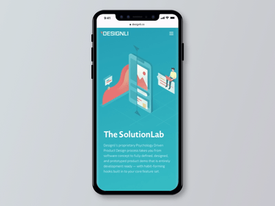 Be mobile prepared affinitydesigner clean design challenge designli developement gradient graph icon illustration isometric landing page mobile mobile website design npiarix principle tech ui animation uiux