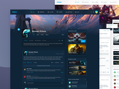 Mmorpg Website designs, themes, templates and downloadable graphic elements  on Dribbble