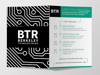 Berkeley Tech Review berkeley flyer graphic design publication technology