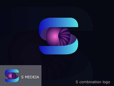 S MEDIA LOGO logo idea logodesign logotype media logo media player s letter s letter logo s logo s mark s media logo s media logo vector