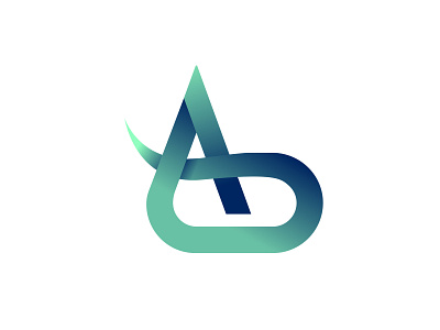 A b logo