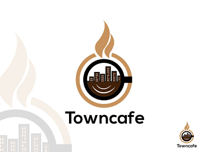 towncafe logo cafe logo coffee logo coffee shop logo design food logo logo logo design logo idea logo mark logo vector logodesign logos logotype