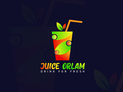 juice orlam logo brand logo design drink logo illustration juice logo logo logo concept logo design logo idea logo mark logo meker logo vector logodesign logos logotype minimal minimalist logo modern logo orange juice logo