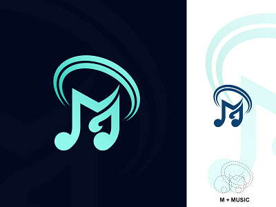 M Music logo brand logo design iconic logo illustration logo logo concept logo design logo idea logo maker logo mark logo vector logodesign logos logotype m letter logo m music logo modern logo music logo