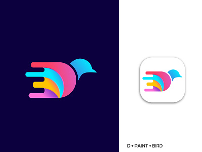 DPAINTBIRD Logo bird logo brand logo branding d logo design gradient logo graphic design illustration logo logo design logo folio logo idea logo mark logo vector logodesign logos logotype minimalist logo modern logo paint logo