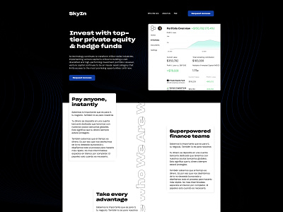 SkyIn - Web design ui ux