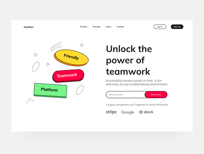 #Exploration - Web Together home page illustration landing page landing page design ui ui ux design ux web web design web design ui