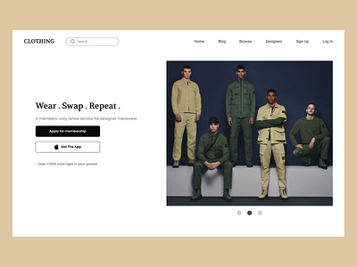 Web Clothing app design figma home page landing page design mobile app ui ux web web design