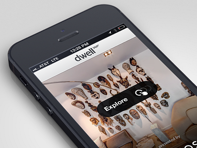Dwell 360º 360 interface ios ipad iphone panorama responsive ui web