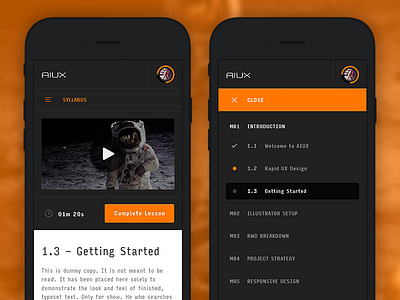 AIUX - Mobile View & Syllabus Expanded