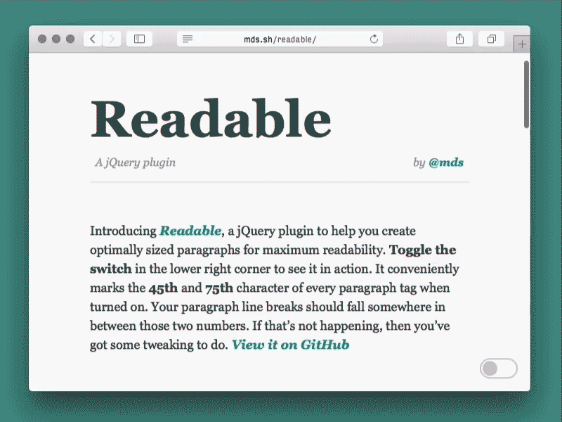 Readable freebie georgia highlight plugin responsive sass toggle typography