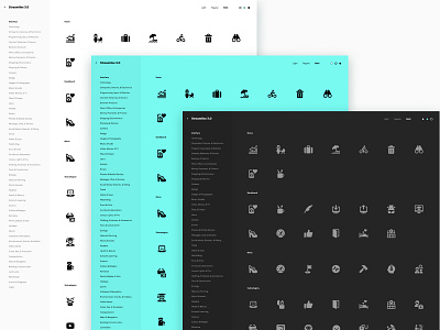 Streamline Category Viewer colorful dark icons light responsive theme web app