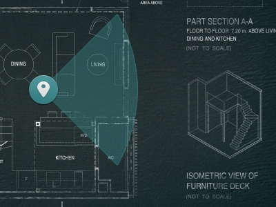 Interactive Map 360 hotspot interface map pin radar texture ui