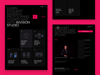 Switch to Studio 🚀 animation form invision invision studio landing page responsive video
