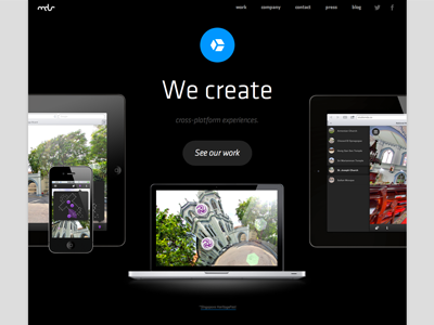 We create hero landing new mds portfolio responsive video web