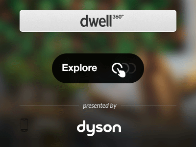 Dwell 360º 360 dwell dyson gesture icons interactive tour interface interior iphone iphone 5 mouse panorama ui