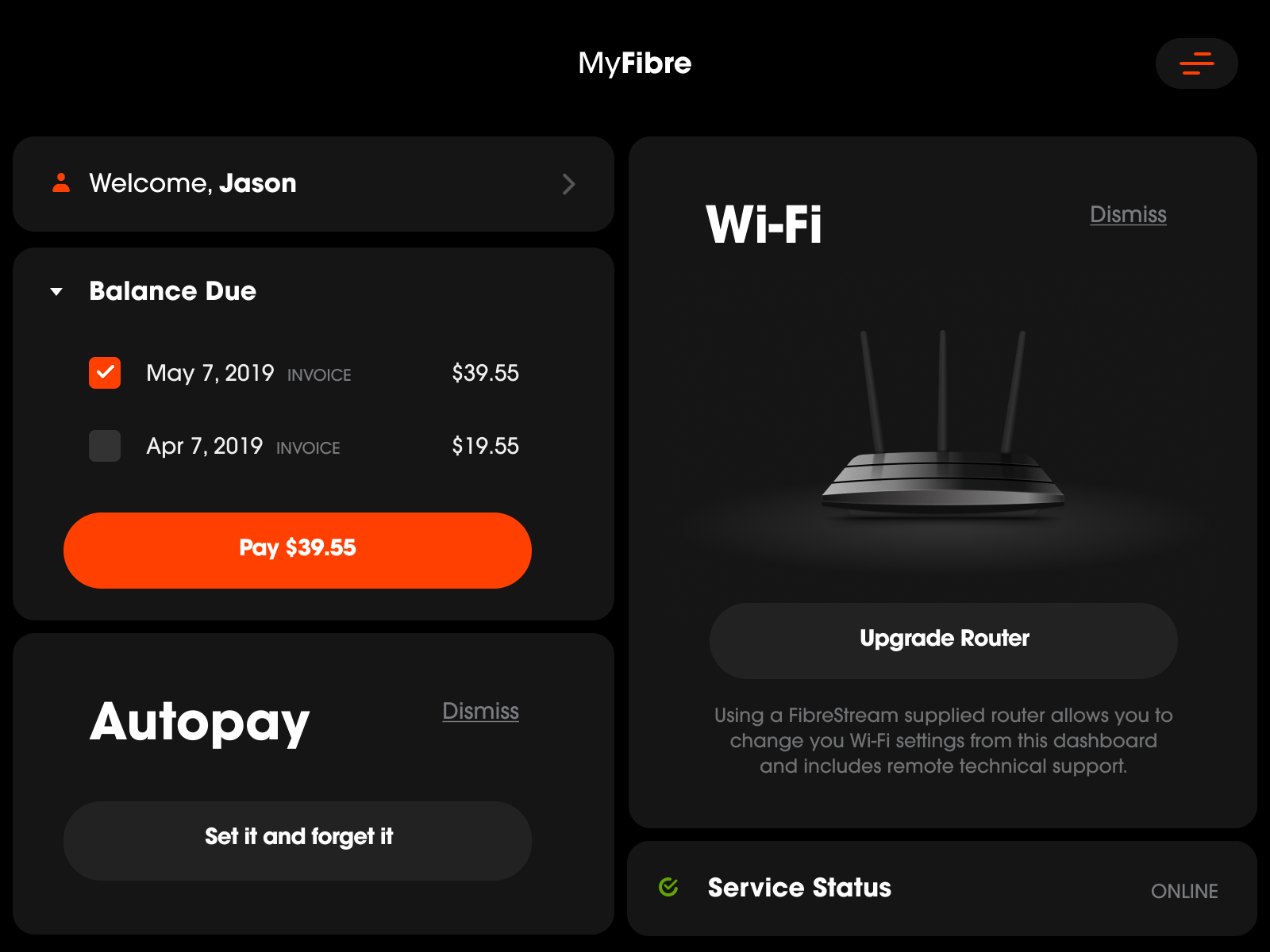 Fibrestream Dashboard by MDS on Dribbble