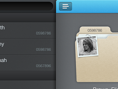 0598786 icon ipad list nav retina texture ui