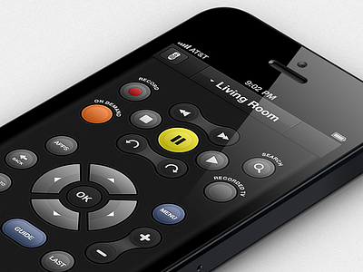 Remote buttons ios iphone mobile remote texture ui