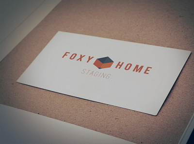Foxy Home Staging box branding design fox foxy home house illustration logo minimal