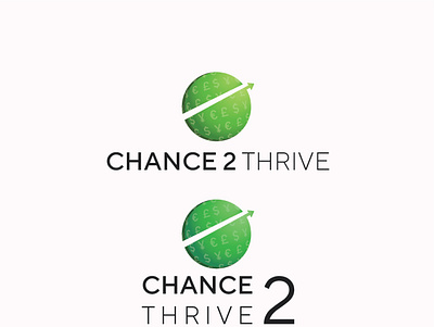 Chance 2 thrive Green chance design illustration logo logo design thrive vector