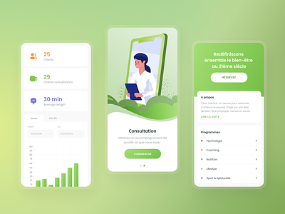 Medical Health App anxiety app clean clinic consultant consulting doctor doctor appointment health health care hospital ios medical medicine minimal mobile app patient app ui ux
