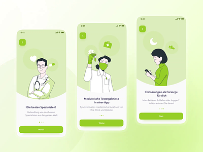 Medical App: Infincon analytics app animation anxiety app clean clinic consulting doctor doctor appointment hospital illustration interaction medical minimal mobile motion graphics onboarding patient app ui ux