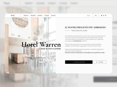 UI — Interior Design website concept elegant exploration hero banner interior design landingpage menu minimal serif ui uiux website white whitespace