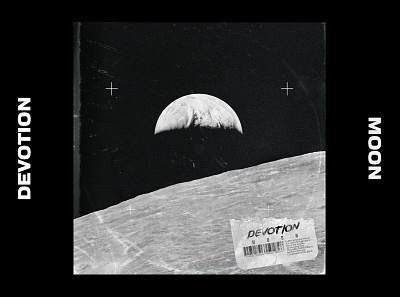 Devotion - Moon [Track Artwork] album artwork album cover artwork cover design graphic design hardstyle illustration space