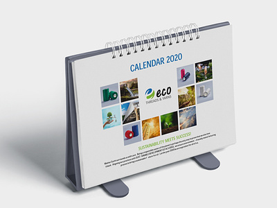Desk Calendar- 2020 For Eco Threads & Yarns branding calendar design desk calendar graphic design illustrator indesign photoshop print