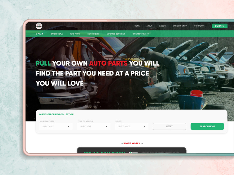 Forest Auto Wrecker U Pull It & Inventory by Design'em on Dribbble