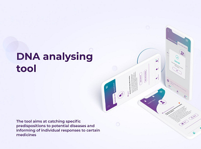 [Healthcare/Life-science] UI/X Design for DNA analysing tool app design minimal mobile app design mobile first prototype ui ux web application